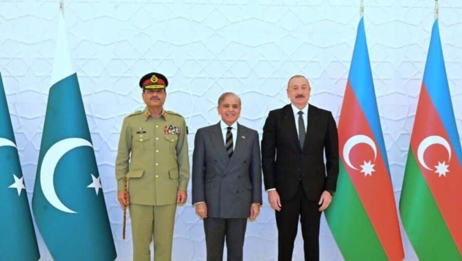 Pm Shehbaz Army Chief Meet Azerbaijan President To Boost Defense Strategic Ties