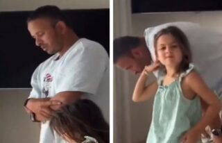 Watch Video Australian Batsman Usman Khawaja Offers Prayer With Daughters