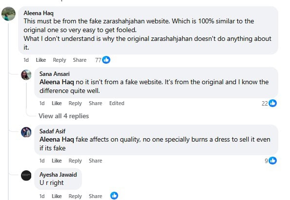 Zara Shahjahan Fashion Brand In Hot Waters After Online Customer Receives Defective Dresses 