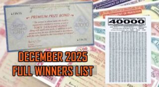 40000 Prize Bond December 2025 Draw Full Winners List Online