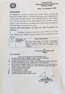 Ctd Jurisdiction Expanded Across Dg Khan Police Region 
