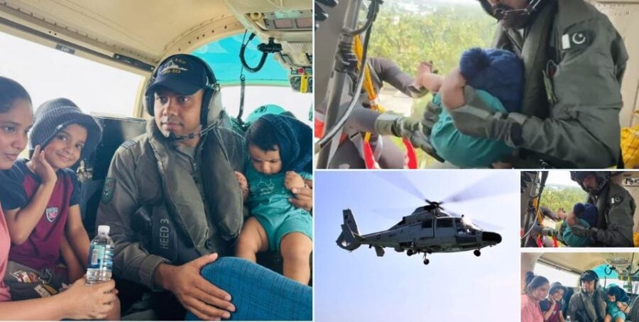 Pak Navys Daring Rooftop Rescue Saves Sri Lankan Family Amid Cyclone Ditwah Carnage