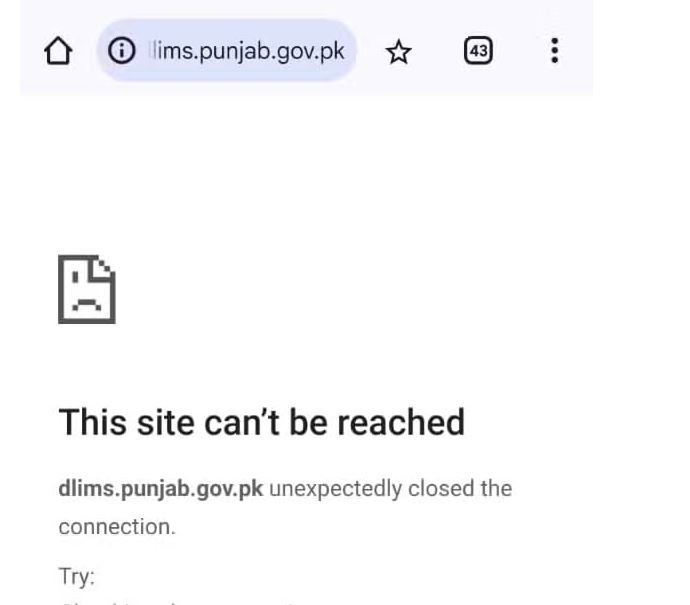 Punjabs Digital Licence Portal Dlims Crashes Thousands Of Applicants Face Delays 