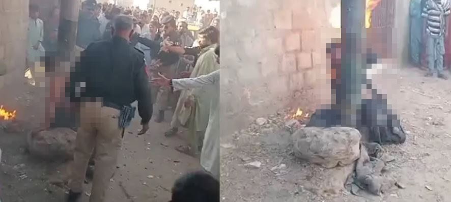 Vigilante Justice In Karachis Orangi Town As Mob Burns Robber Alive 