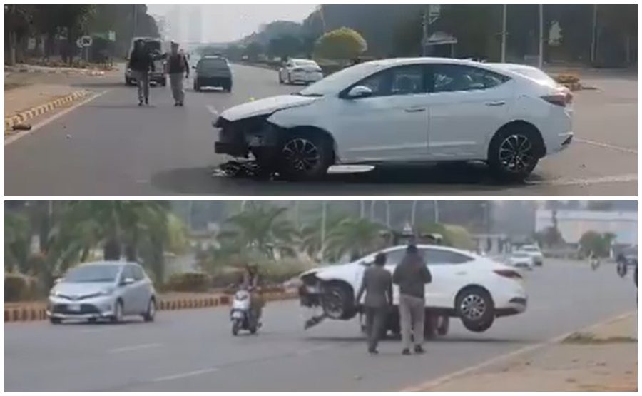 Chief Justice Yahya Afridis Son Escapes Accident While Saving A Biker