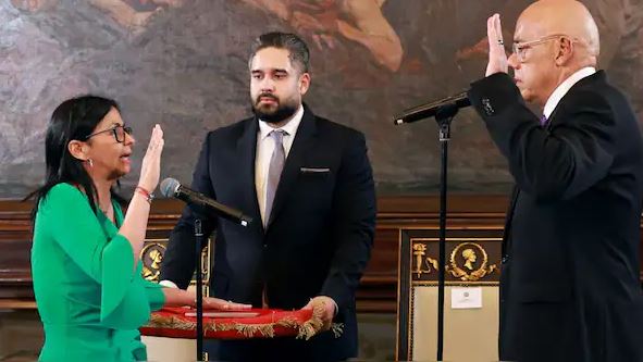 Delcy Rodriguez Officially Takes Oath As Venezuelas President After Maduro