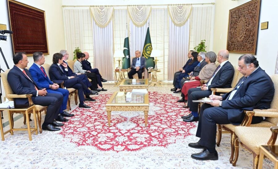 Ericsson High Level Delegation Meets Pm Shehbaz Dpm Dar