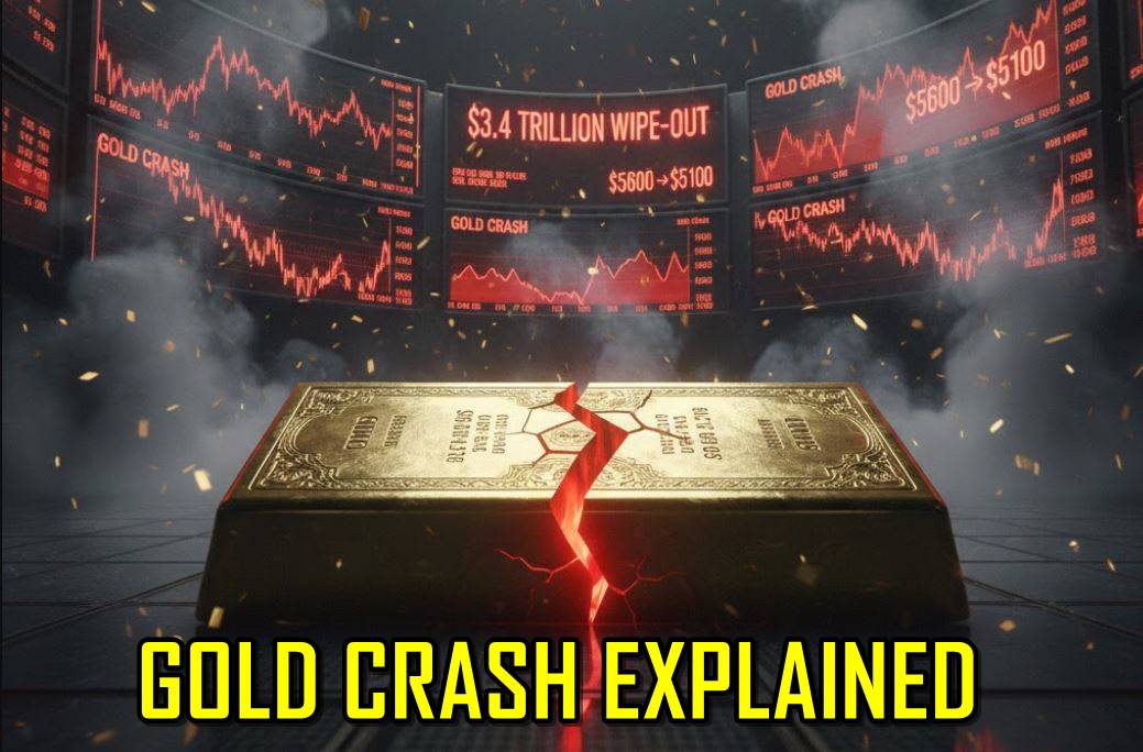 Gold crashes $3.4 trillion in Single-Day Market Chaos; here’s what happened