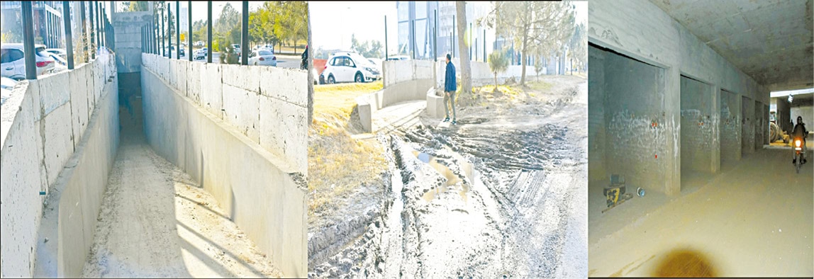 Incomplete pedestrians underground bridge outside F-9 Park causes hardships for G-9 residents, park visitors – Pakistan Observer