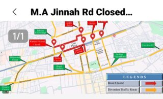Karachi Police Announce Alternate Traffic Routes After Gul Plaza Fire At Ma Jinnah Road