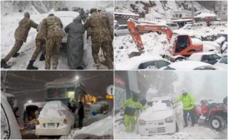 Murree Snowfall Update 5000 Vehicles Evacuated As Snowstorm Brings Hill Station To Standstill