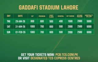 Online sale of tickets for Pakistan vs Australia T20Is begins
