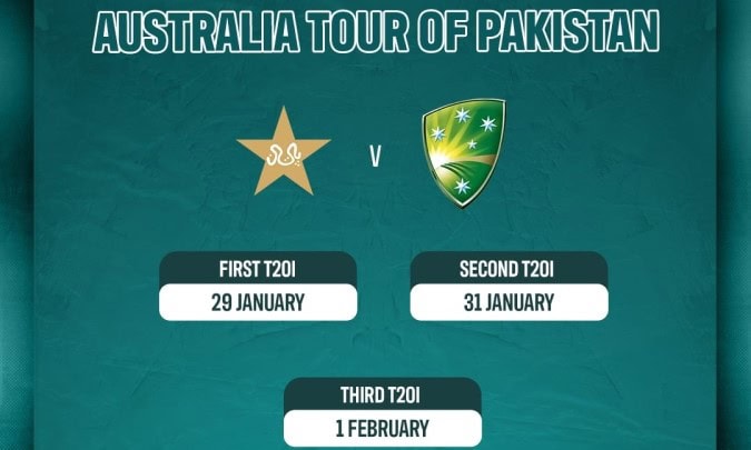 PCB unveils dates for Pakistan vs Australia T20I series