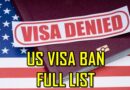 Us Visa Suspension Full List