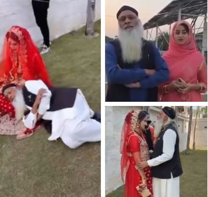 60 Year Old Mans Different Poses With Young Wife In Latest Photoshoot Go Viral On Social Media