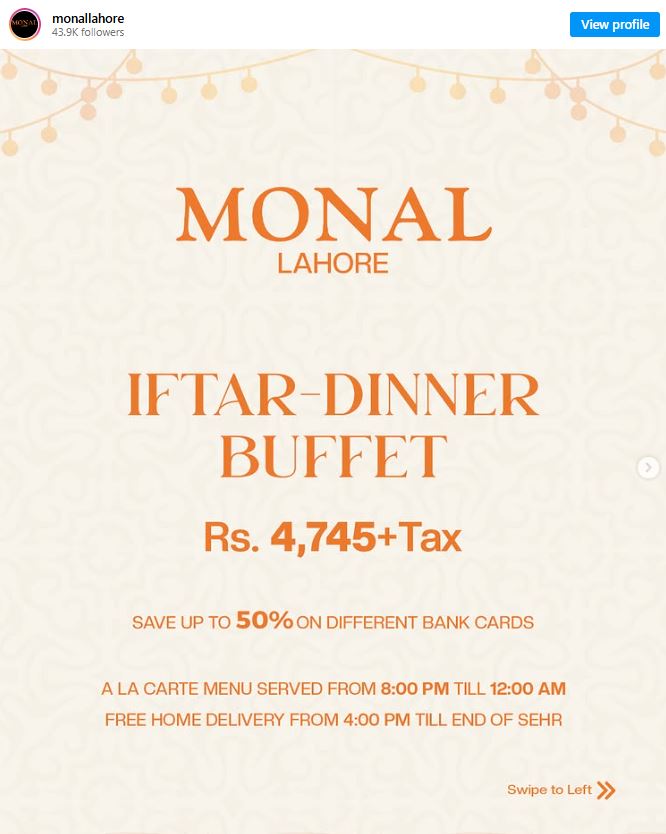 Best Iftar In Lahore 2026 Check Top Ramadan Buffet Deals 