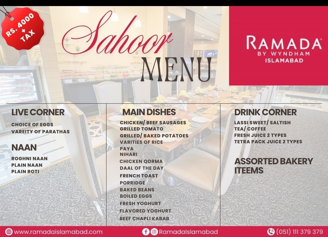 Best Sehri Buffet In Islamabad For Ramadan 2026 