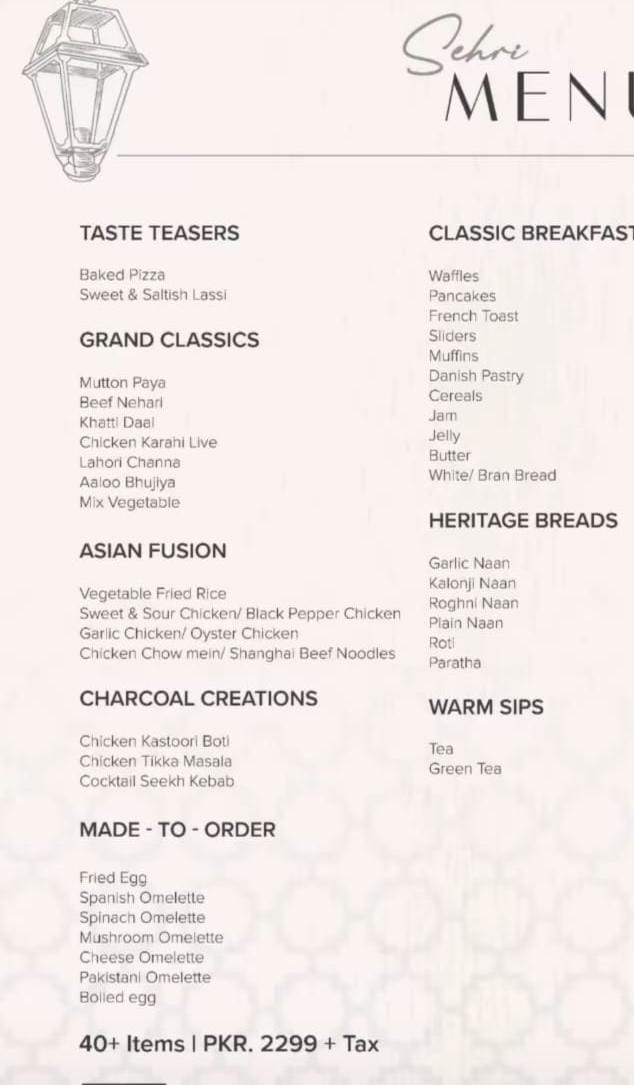 Best Sehri Buffet In Islamabad For Ramadan 2026 
