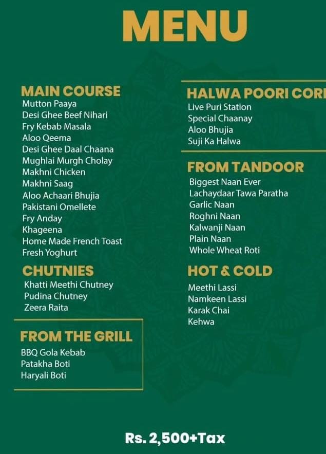 Best Sehri Buffet In Islamabad For Ramadan 2026 