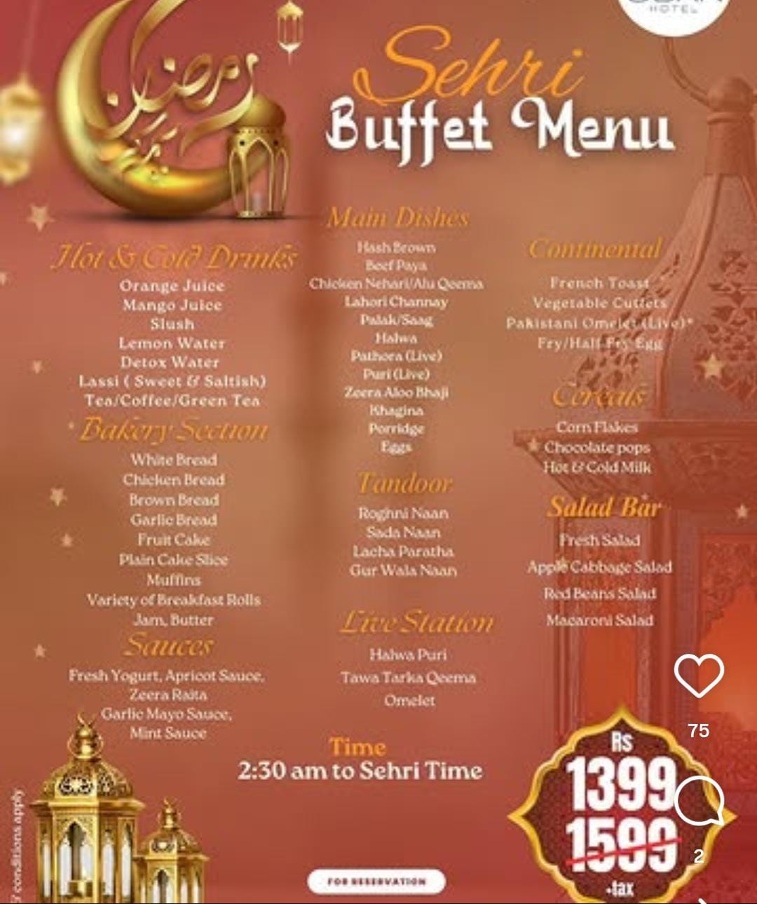 Best Sehri Buffet In Lahore 2026 Check Sehri Deals Starting At Rs999 