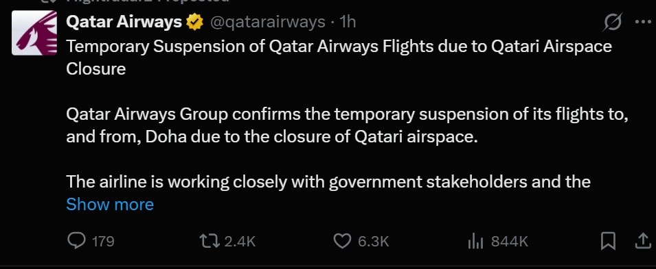 Flight Update For Dubai Saudi Arabia Kuwait Bahrain And Qatar Amid Attacks On Iran 