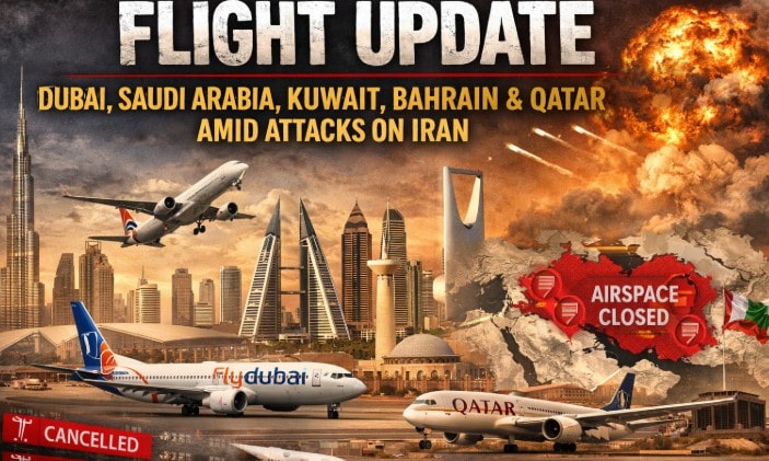Flight Update for Dubai, Saudi Arabia, Kuwait, Bahrain and Qatar Amid Attacks on Iran