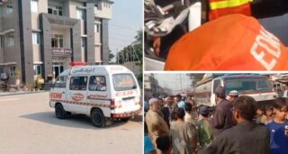 Horror On Karachi Super Highway As Bus Tanker Crash Kills 13