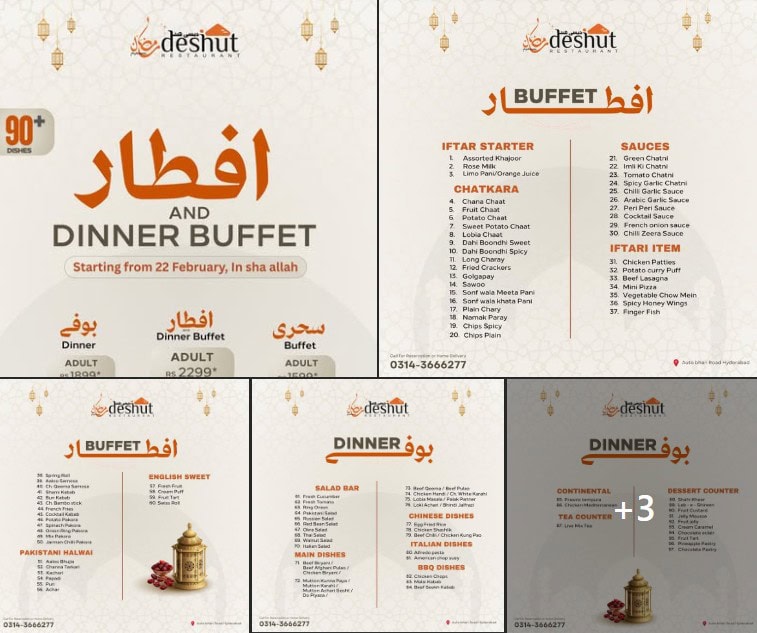 Iftar Buffet Deals In Karachi Ramadan 2026 