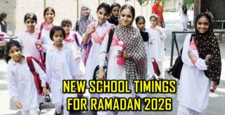 New School Timings in Punjab for Ramadan 2026