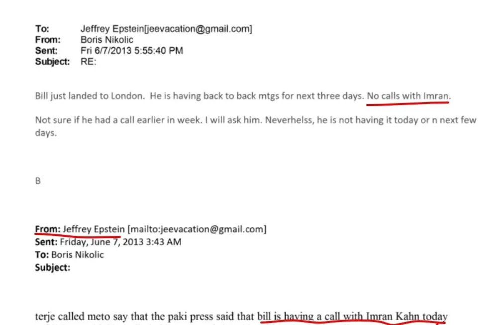 Newly Released Files Of Sex Offender Jeffrey Epstein Carry Names Of Imran Khan Qureshi 
