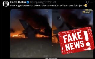 No Pakistani F 16 Jet Was Shot Down By Afghan Taliban In Border Clashes Fact Check Confirms