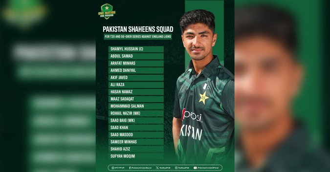 Pakistan Shaheens squad named for white-ball series against England Lions