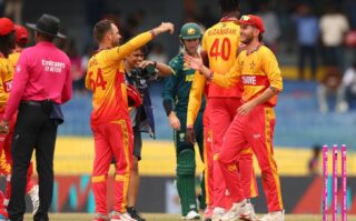Zimbabwe Secure Upset Win Over Australia In T20 World Cup Match