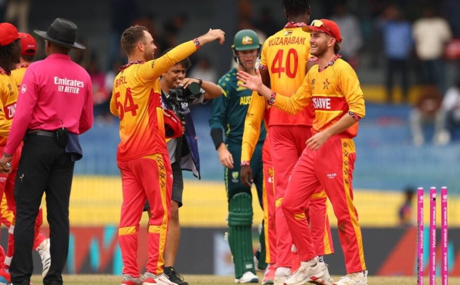 Zimbabwe Secure Upset Win Over Australia In T20 World Cup Match
