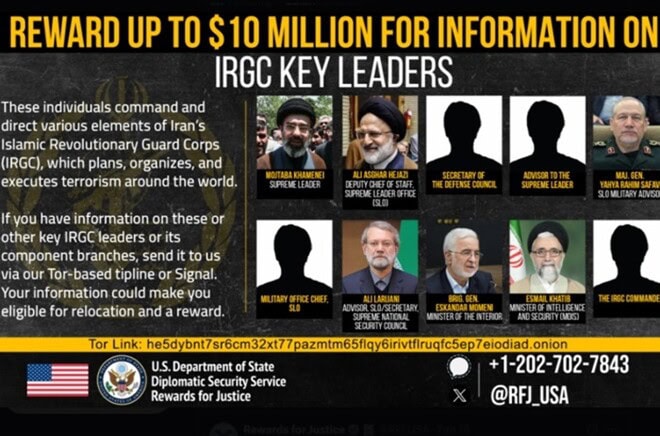 10million Bounty On Irans Top Leaders Announced By Us