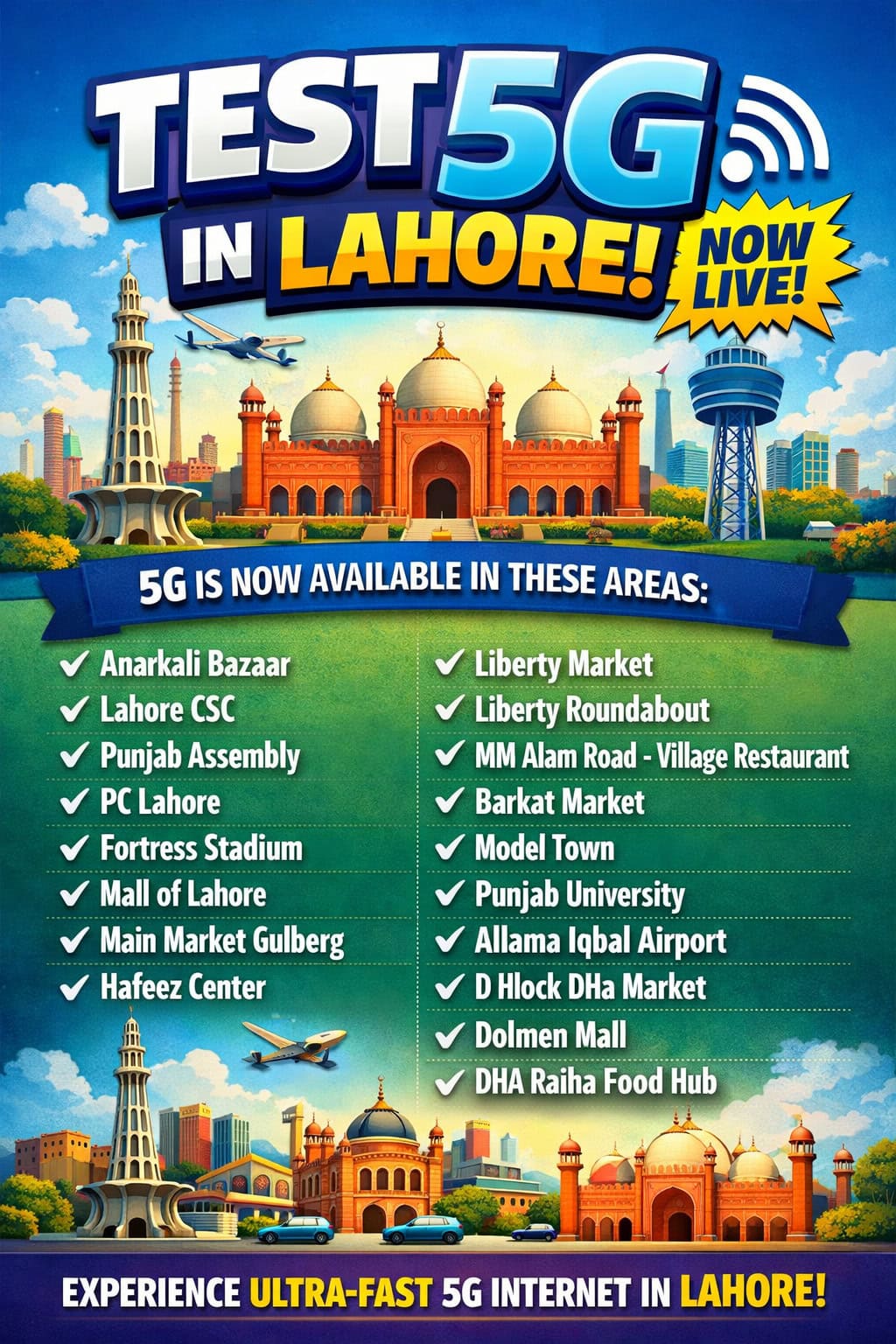 5g Internet Now Live In These Areas Of Lahore Full List Here 