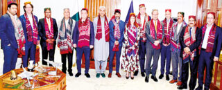 Ambassadors Diplomats Attend A Reception Aimed At Boosting Ties