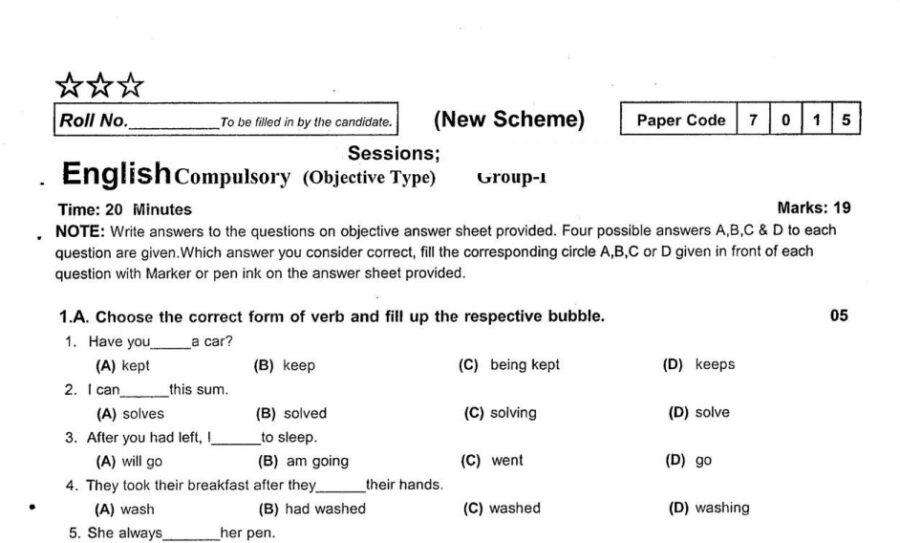 Bise Rawalpindi New Scheme For Class 10 English Paper 2026