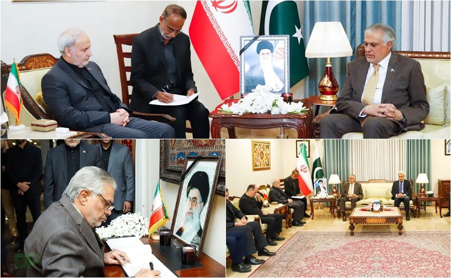 Deputy Fm Isaq Dar Visits Iranian Embassy To Offer Condolences After Death Of Seyed Ali Khamenei