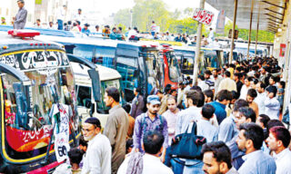 Extraordinary Rush At Bus Stations In City Ahead Of Eidul Fitr