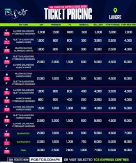 Hbl Psl 11 Check Complete Ticket Prices And Options Here 