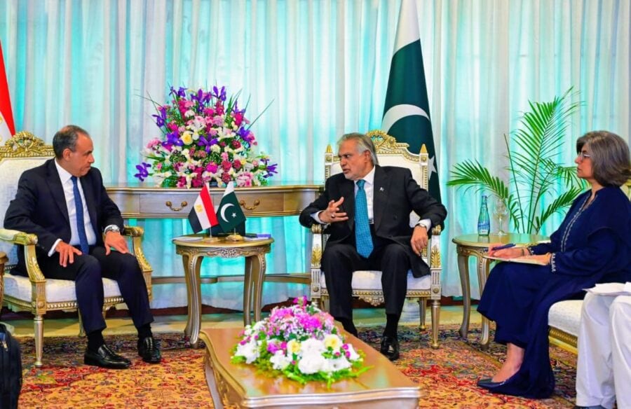 Ishaq Dar Egypt Fm Discuss Key Issues Ahead Of Quadrilateral Talks