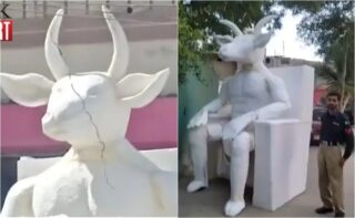 Karachi Stunned By 10 Foot Satanic Statue Linked To Ancient Demon Baal