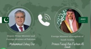 Pakistan–Saudi Arabia in close contact as Dar speaks with Saudi FM on Middle East crisis
