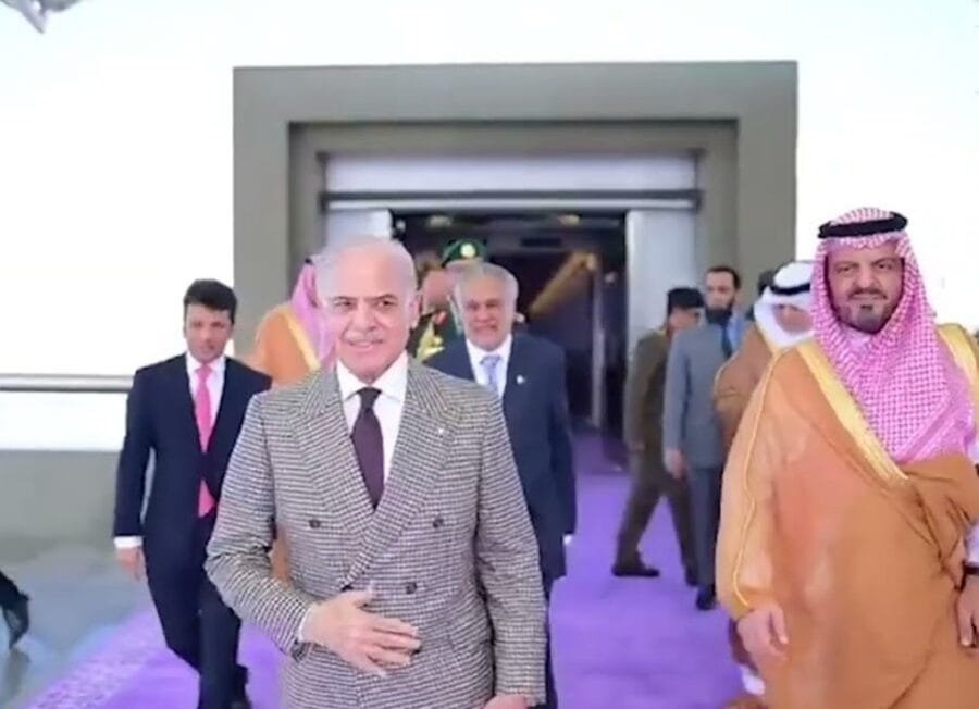Pm Shehbaz In Saudi Capital For Key Talks With Mbs Amid Iran Us War