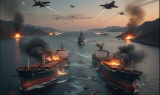 Strait Of Hormuz Under Fire As Three Ships Damaged Amid Iran Us War