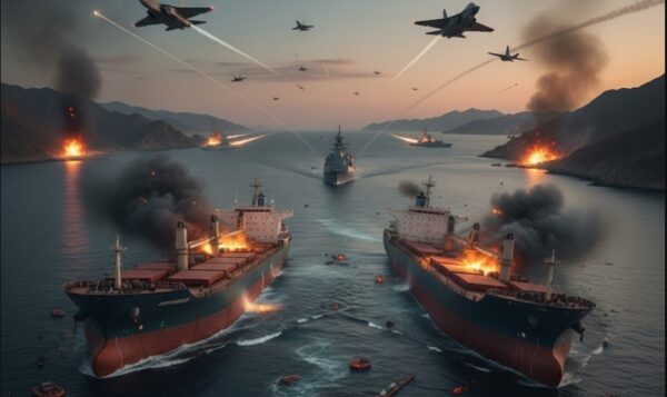 Strait Of Hormuz Under Fire As Three Ships Damaged Amid Iran Us War