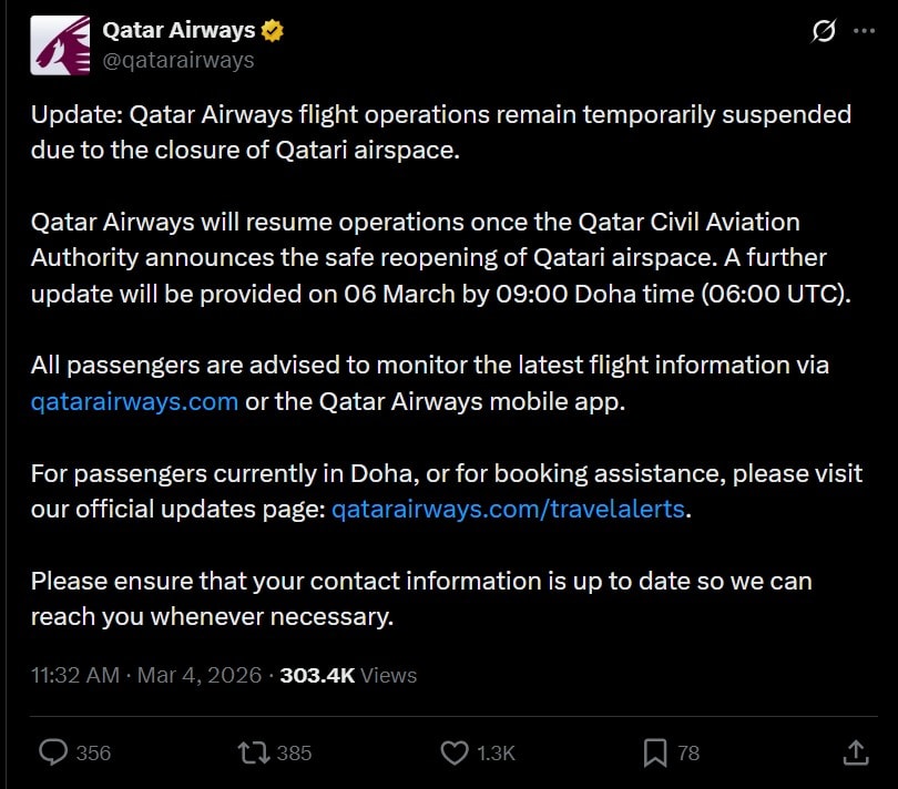 Travel Alert Emirates Etihad Qatar Airways Share Fresh Update As Flights Delayed 