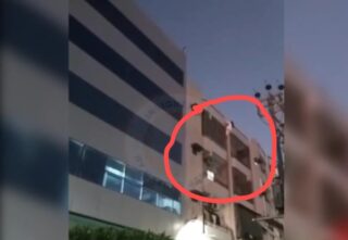Woman Mysteriously Falls From Building In Karachis Defence Watch Viral Video