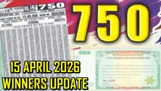 750 Prize Bond 15 April 2026; Winners, Draw Results Update